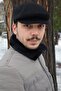 Black London Stamp Cap Winter Fabric Hat