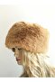 Milky Brown Faux Fur Heart - 2