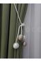 4 Ball Background Curtain Collection Apparatus - Kornise Tactical, Mink-Ecru Ceiling, Bracket Curtain Ornament
