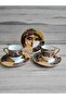 Zeugma-2 Personality Double Patterned Coffee Cup Set