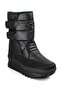 Women's Daily Snow Boots with Fur Inside, Black 0808