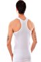 Men's White Strappy Ribbed 4-Piece Sports Athlete Mrt0058b4 - 2