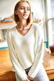 V-Neck Thessaloniki Knit Oversize Knitwear Sweater - 2