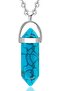Certified Nail Model Natural Turquoise (TURQUOISE) Stone Necklace