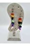Certified 7 Chakra Natural Stone Necklace & Earring Set Original Natural Stone Design - 6