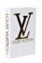 2-Piece Lv & Hermes White Gold Decorative Book Box - 3