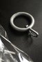 Rustic Curtain Ring and Clip Silver Color - 10 Pieces - 2