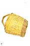 Natural Hand Braided Balcony Basket - 40X28X23 Cm, with Handle - 3