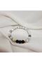 Couple Women's Men's - Natural Stone Combination Obsidian Bracelet Howlite - 2