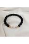 Couple Women's Men's - Natural Stone Combination Obsidian Bracelet Howlite - 3