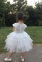Girl's White Sequin Birthday Evening Dress Tulle Dress - 3