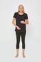 Women's Black Breastfeeding Tights Set