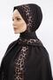 Gradient Leopard Shawl - Black