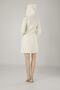 Women's Cream Pique Dressing Gown Bathrobe - 2