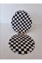 Placemat Set Makkenzi (Flame Checkered Pattern 6-Piece Plate) - 4