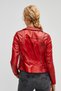 Women's Red Rogue Leather Coat - 3