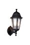 Hexagonal Garden Lighting Wall Sconce Optical Luminaire Black - 2