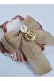 Melkady 206c - Natural Seashell Anchor Figured Jute Bow Mechanical Buckle - 4