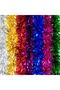 Christmas Garland Glitter Tree Ornament Thick Cut Fuchsia 10 cm X 2 Meters 1 Piece - 3