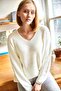 V-Neck Thessaloniki Knit Oversize Knitwear Sweater - 3