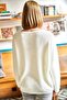 V-Neck Thessaloniki Knit Oversize Knitwear Sweater - 4