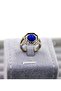 Unisex Blue Stone Ring - 3