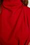 Red Body-Hugging Mock Neck Midi Pencil Skirt Woven Dress TWOAW20EL0311 - 4