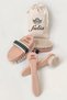 100% Natural Horsehair Cellulite Brush and Horsehair Face Brush Set of Two
