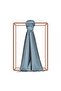 Double-Sided Silk Shawl - Steel Grey