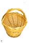 Natural Hand Braided Balcony Basket - 40X28X23 Cm, with Handle