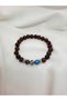 Couple Lover Wife Women Men Natural Stone Combination Bracelet Tiger Eye, Pink Quartz, Amethyst - 2