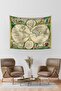 Antique World 1670 Disc World Map Wall Cover Rug 70x90 Cm