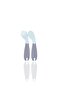 Green Color Angled Spoon Fork Set