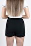 Women's Black Double Slit Shorts Skirt - 4