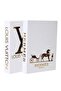 2-Piece Lv & Hermes White Gold Decorative Book Box