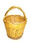 Natural Hand Braided Balcony Basket - 40X28X23 Cm, with Handle - 2