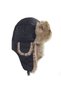 Unisex Faux Fur Winter Black Trapper Hat - 2