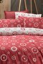 Merlot Fancy Poplin Single Duvet Cover Set V1 - 2