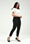 Trousers Grass Stitched Skinny Leg Black G071-1 - 7
