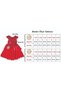 Girl's White Sequin Birthday Evening Dress Tulle Dress - 4