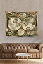 Antique World Van Schagen 1689 World Map Wall Cover Rug 70x90 Cm