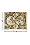 Antique World Van Schagen 1689 World Map Wall Cover Rug 70x90 Cm - 2