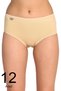 Women's 12 Pack Lycra Cotton Bato Panties - 2