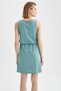 Strappy Basic Gathered Waist Relax Fit Mini Summer Dress - 4