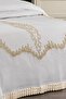 Cairo French Lace Laced Double Bedspread Pique Set Bridal Dowry Set (6 PIECES) Cap - 4