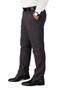 Men's Gray Gabardine Lycra Regular Fit Linen Trousers