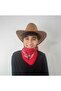 Children Unisex 8 - 14 Years Suede Cowboy Hat Red Bandana Gift - 2