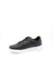 21516 Unisex Black Lace-up Sneakers - 3