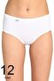 Women's 12 Pack Lycra Cotton Bato Panties