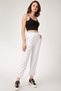 Women's Slim-Fit Elastic Tracksuit White